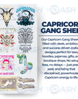 22x48 Inches Capricorn Zodiac Gang sheet