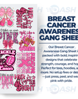 22x48 Inches Breast Cancer Awareness Gang sheet
