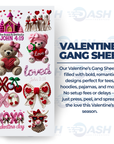 22x48 Inches Valentines Gang sheet