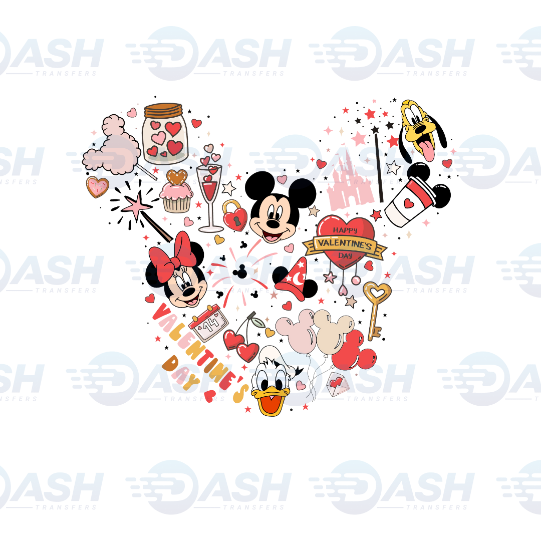 22x48 Inches Valentines Gang sheet