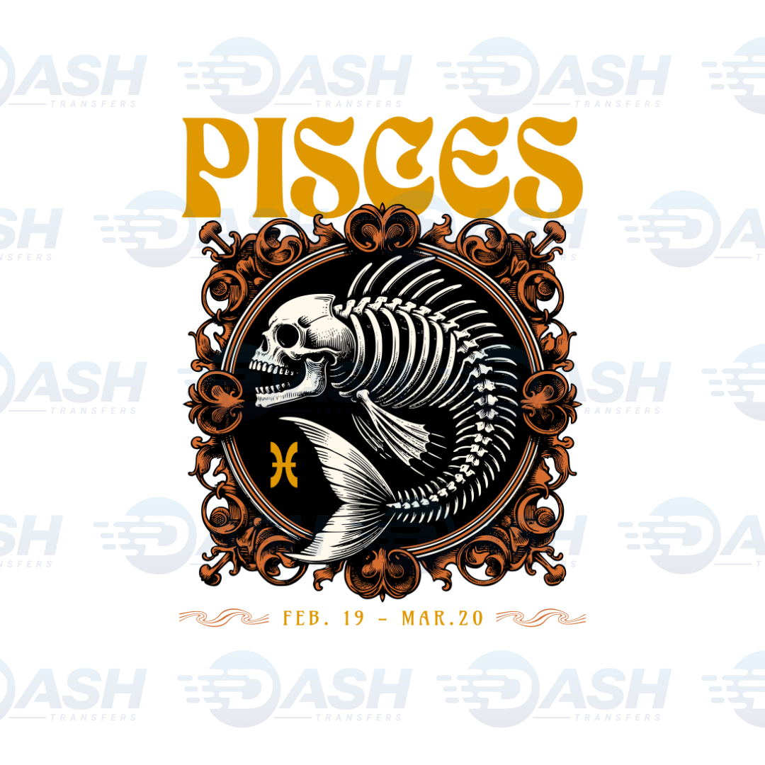 22x48 Inches Pisces Zodiac Gang sheet