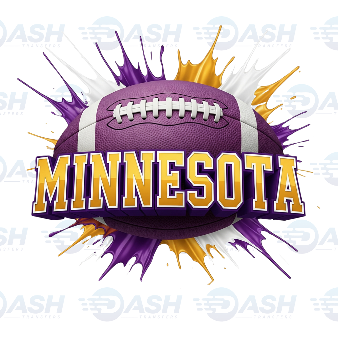 22x48 Inches Football Gang sheet